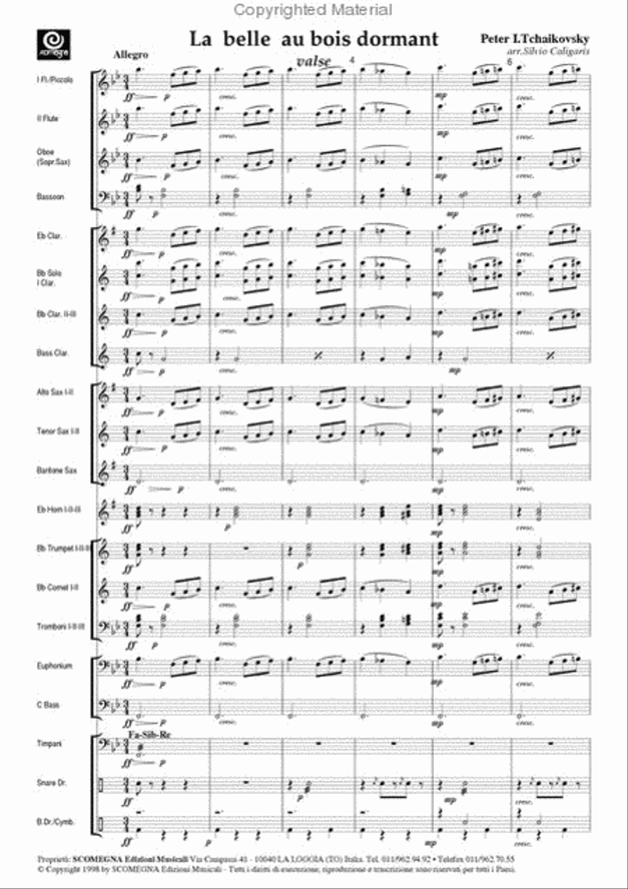 The Sleeping Beauty - Waltz Concert Band scores gallery preview page 3