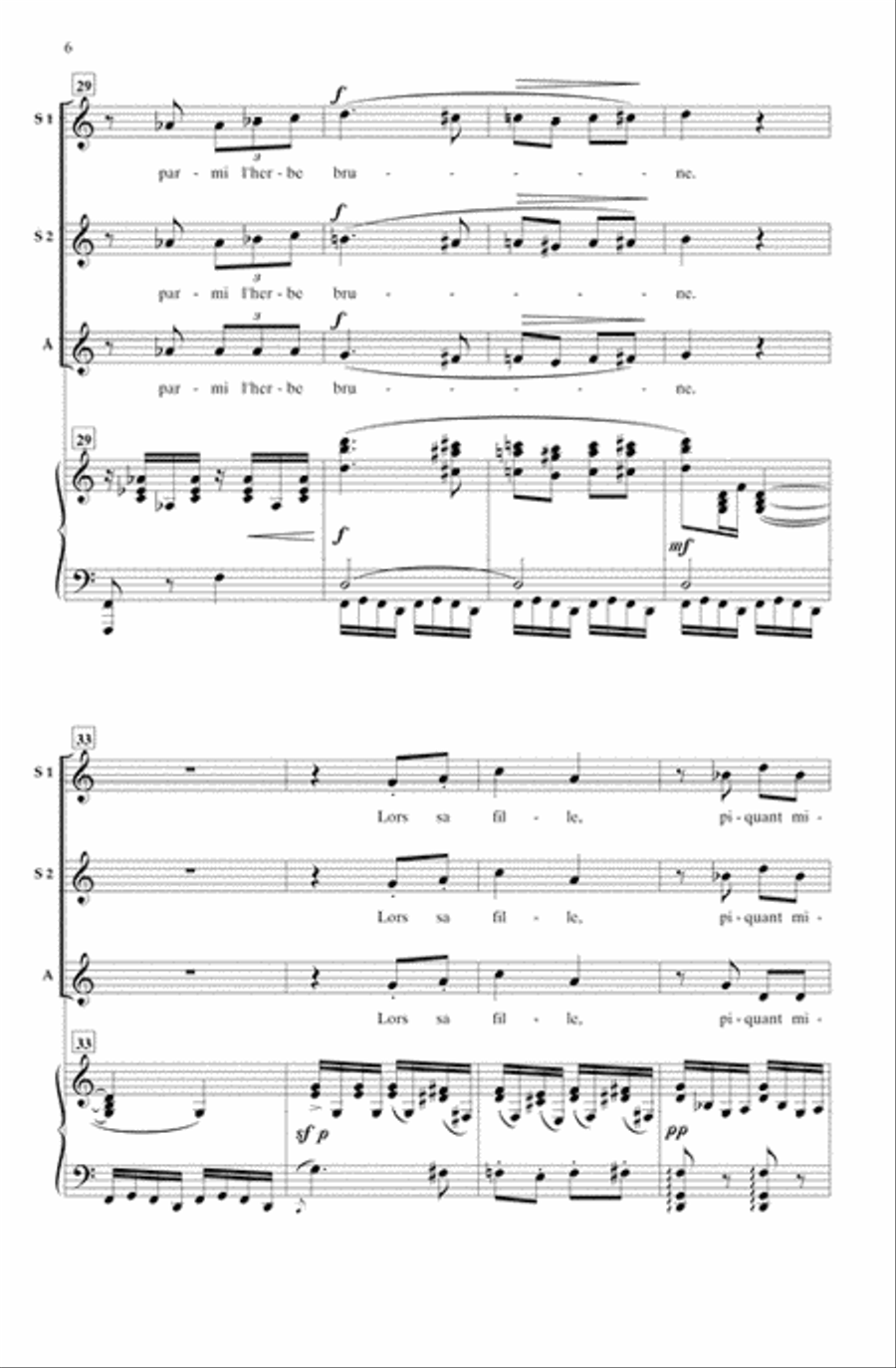 Fantoches (Marionettes) SSA scores gallery preview page 5