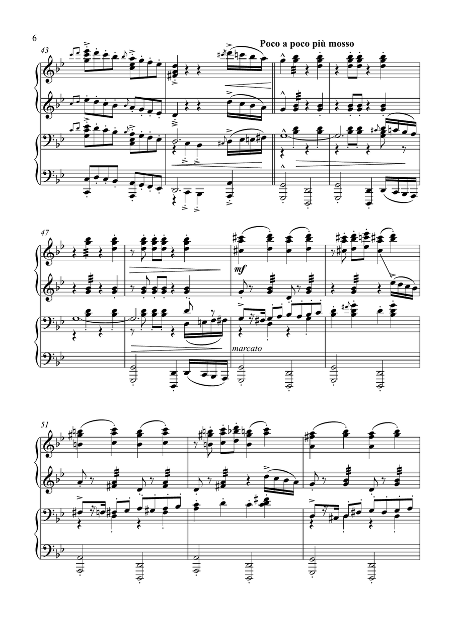 Sirtaki (Memories of Cyprus) (Piano Duet - Four Hands) Piano Duet scores gallery preview page 6