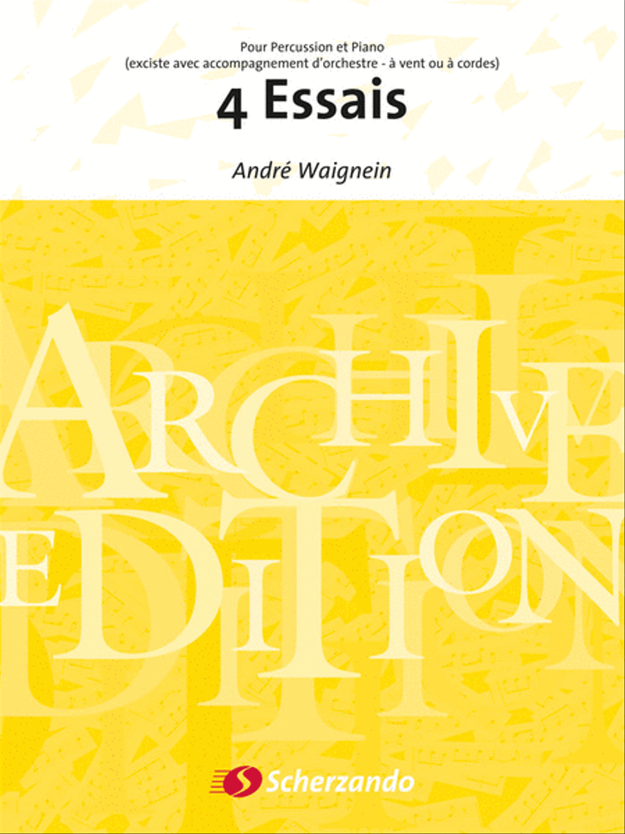4 Essais Percussion scores gallery preview page 1