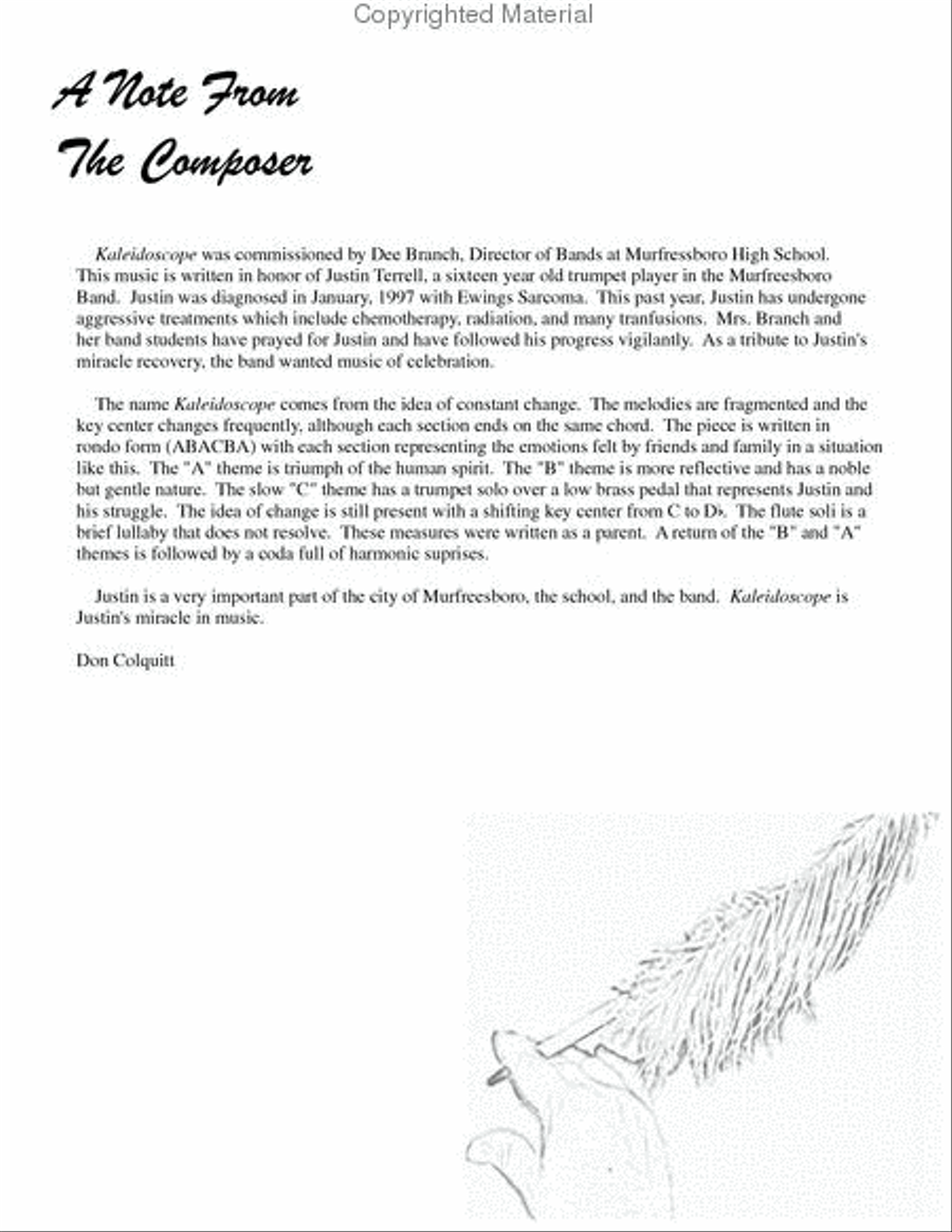 Kaleidoscope Concert Band scores gallery preview page 3
