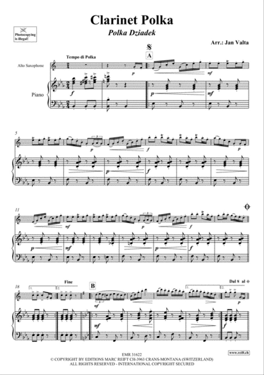 Clarinet Polka Clarinet Polka Clarinet scores gallery preview page 3
