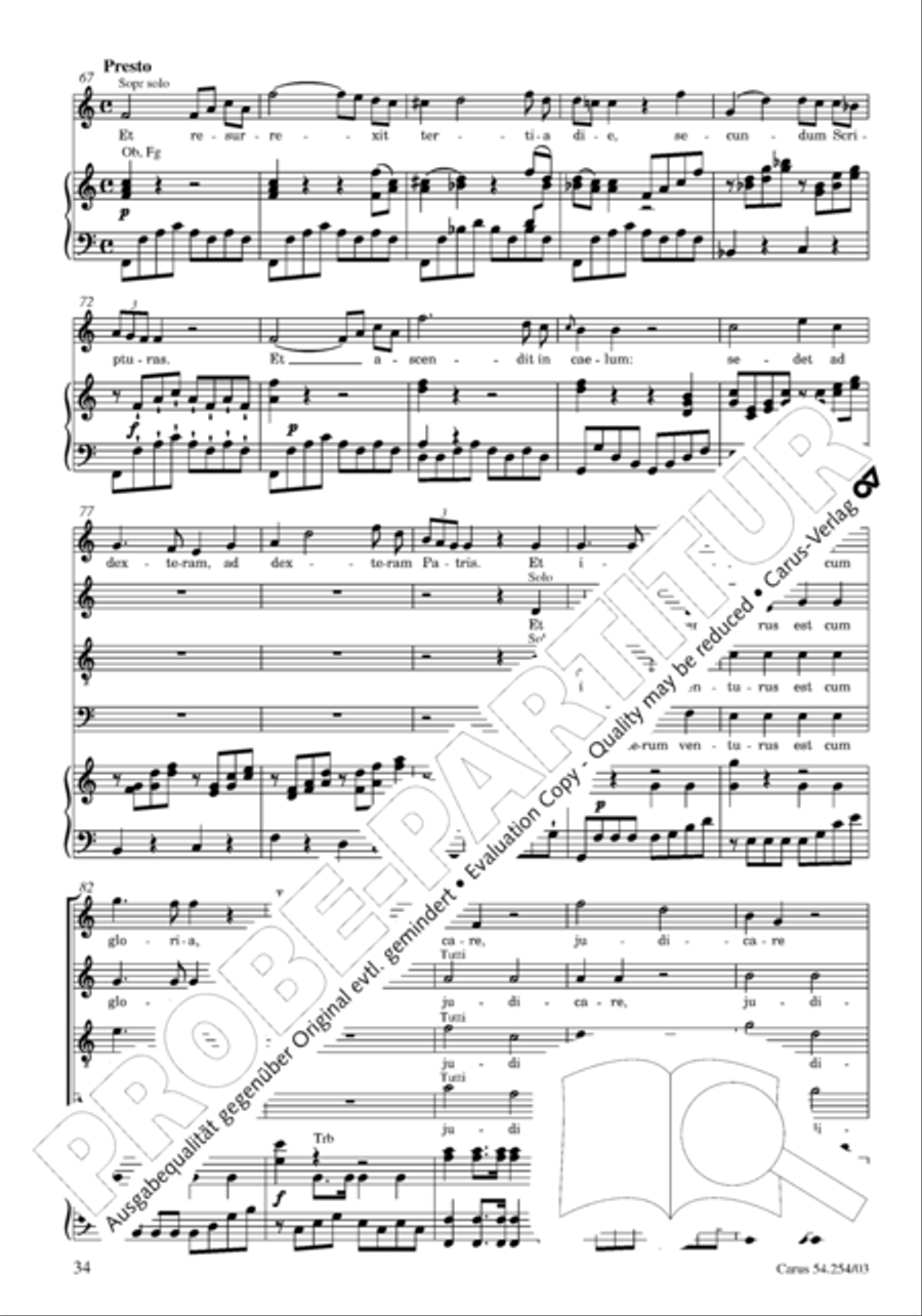 Missa Sancti Hieronymi 4-Part scores gallery preview page 35