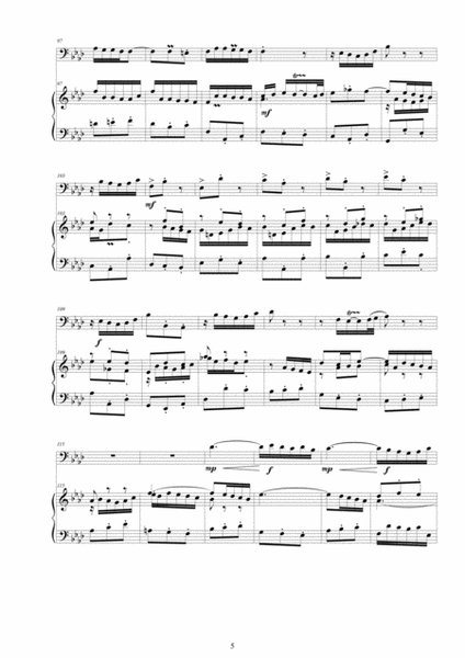 Bach - Aria (Seinem Schöpfer noch auf Erden) BWV 39 No.3 for Bassoon and Harpsichord image number null