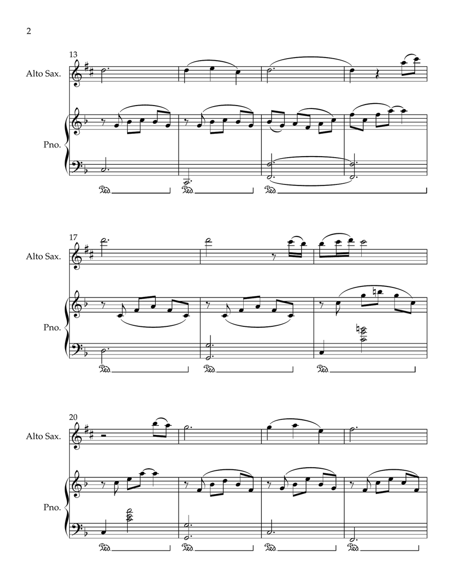 Cavatina Alto Saxophone scores gallery preview page 2
