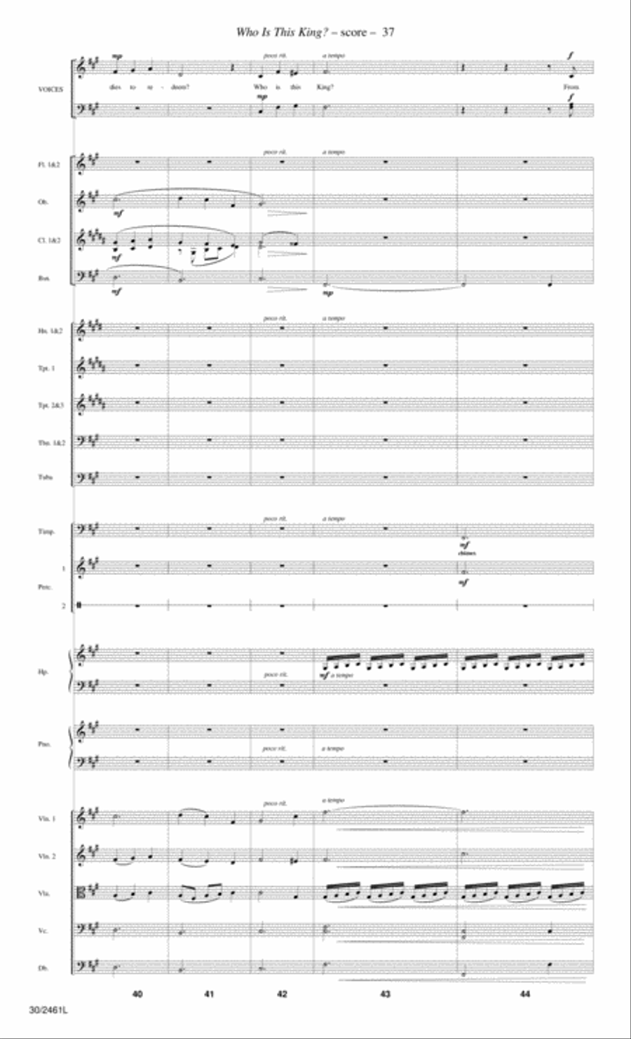 Journey to the Cross - Orchestral Score and Parts Choir scores gallery preview page 39