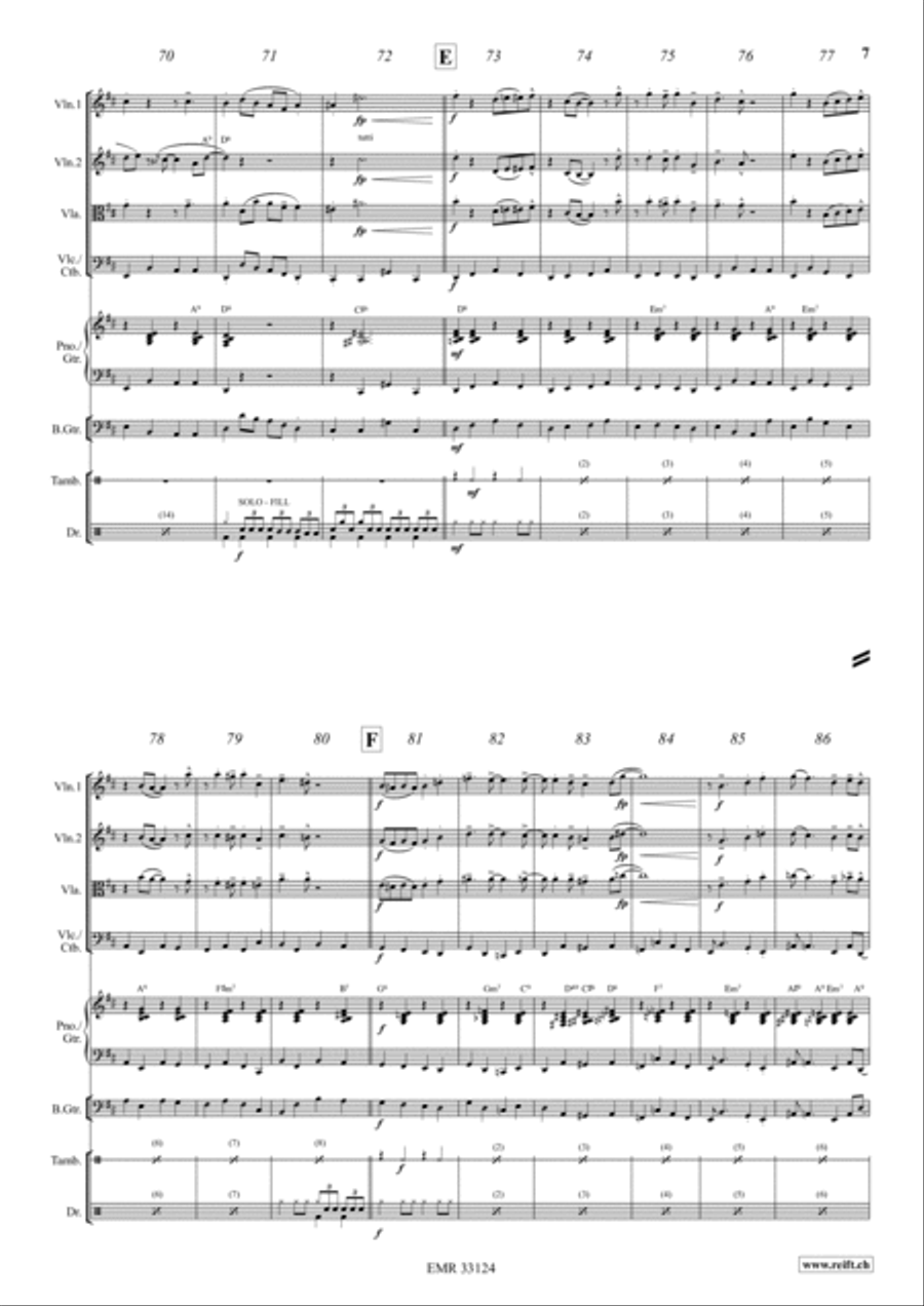 Four Golden Bells Cello scores gallery preview page 6