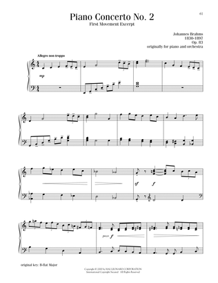Book cover for Piano Concerto No. 2, First Movement Excerpt