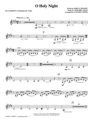 O Holy Night - Clarinet 3 (Sub. Viola)