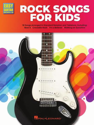 Book cover for Rock Guitar Songs for Kids