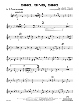 Sing, Sing, Sing: B-flat Tenor Saxophone