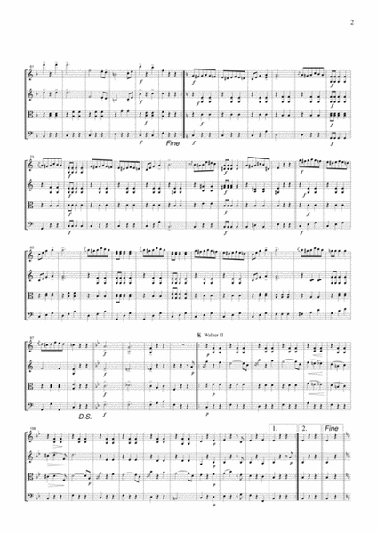J.Strauss Du und Du Waltz from Die Fledermaus, for string quartet, CS108