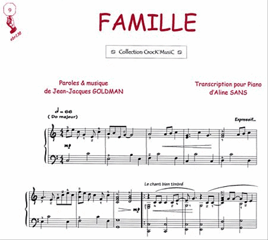 Famille (Collection CrocK'MusiC) Piano Solo scores gallery preview page 1