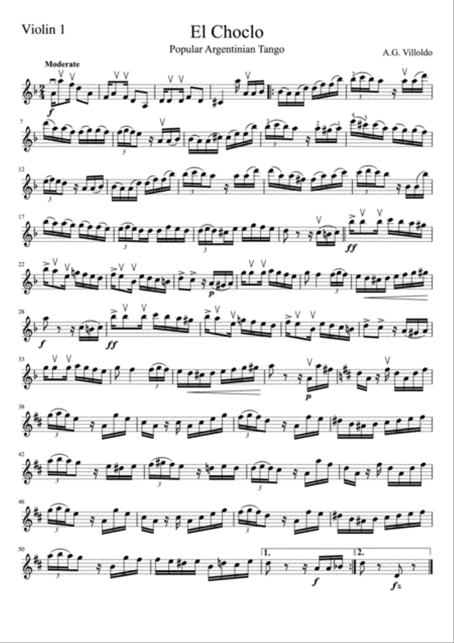 El Choclo String Orchestra scores gallery preview page 6