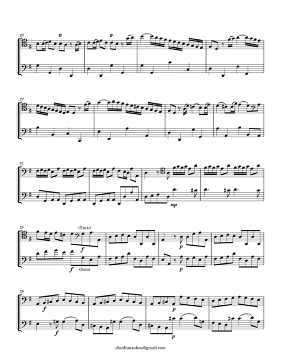 A. Vivaldi: Cello Concerto in G Major, RV. 414 [Arranged for Cello Duet] image number null