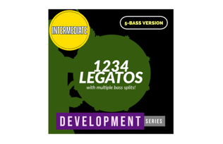 1234 Legatos // [DRUMLINE EXERCISE] 5-bass version