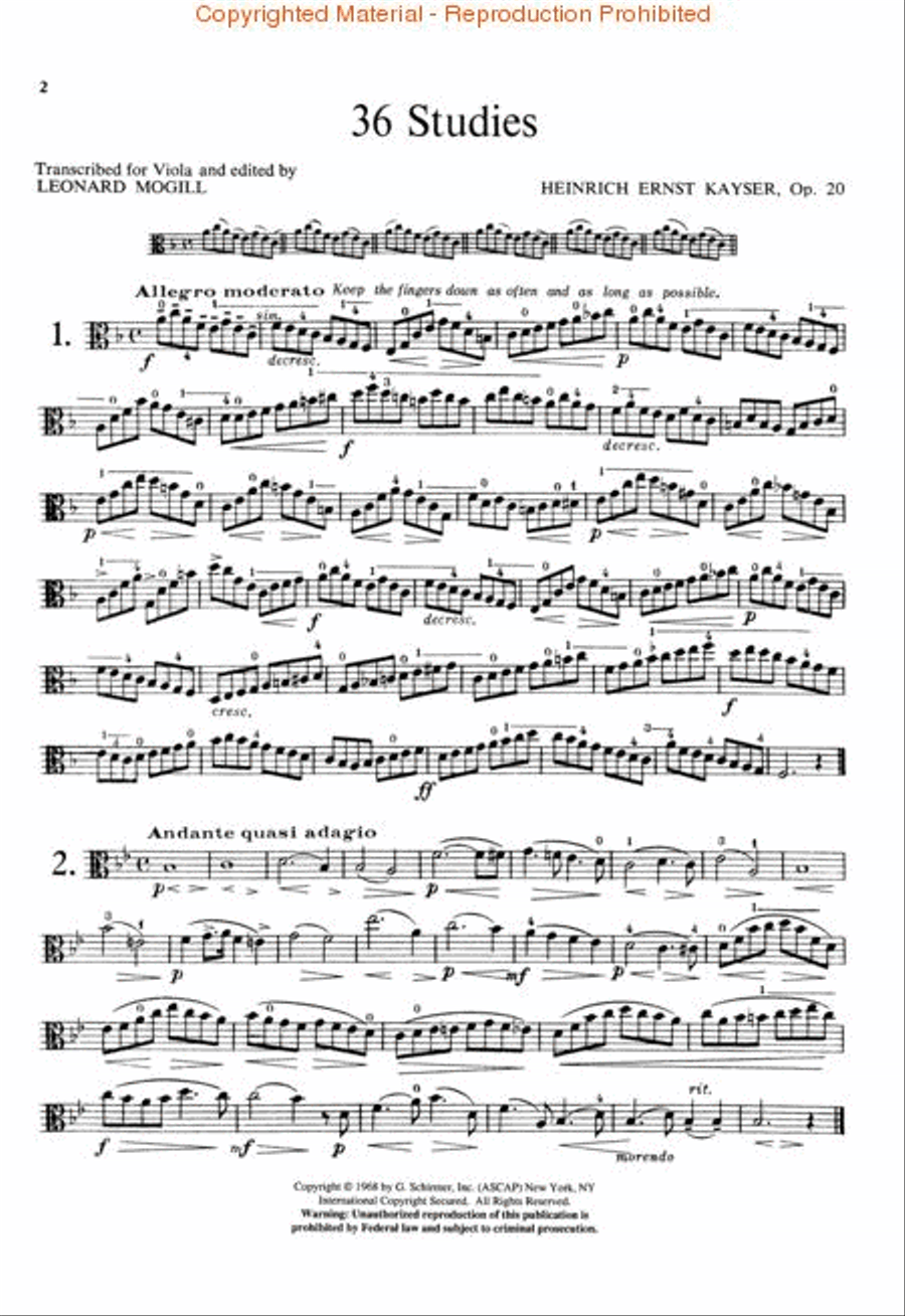 36 Elementary and Progressive Studies Viola scores gallery preview page 2
