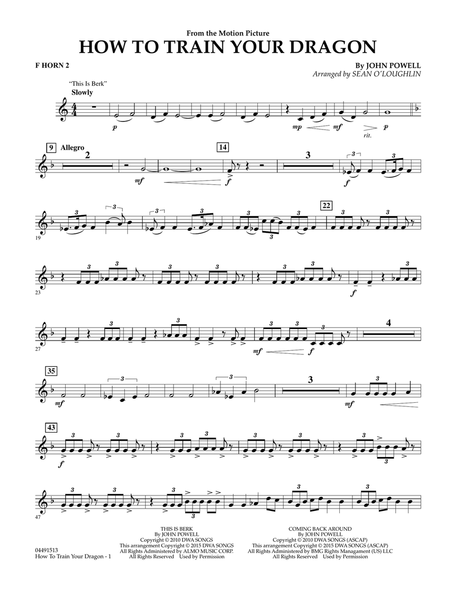 Book cover for How to Train Your Dragon - F Horn 2