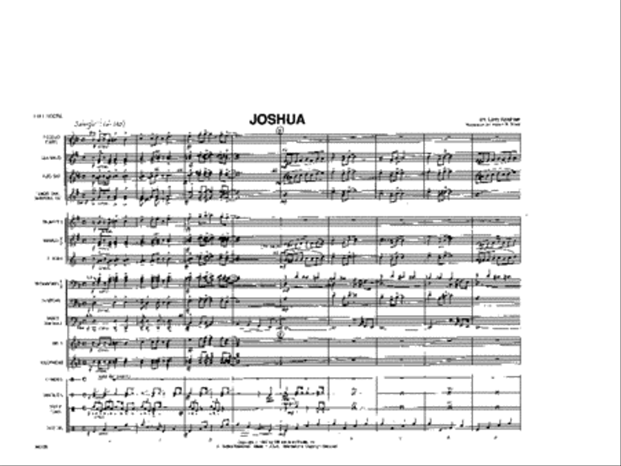 Joshua Marching Band scores gallery preview page 2