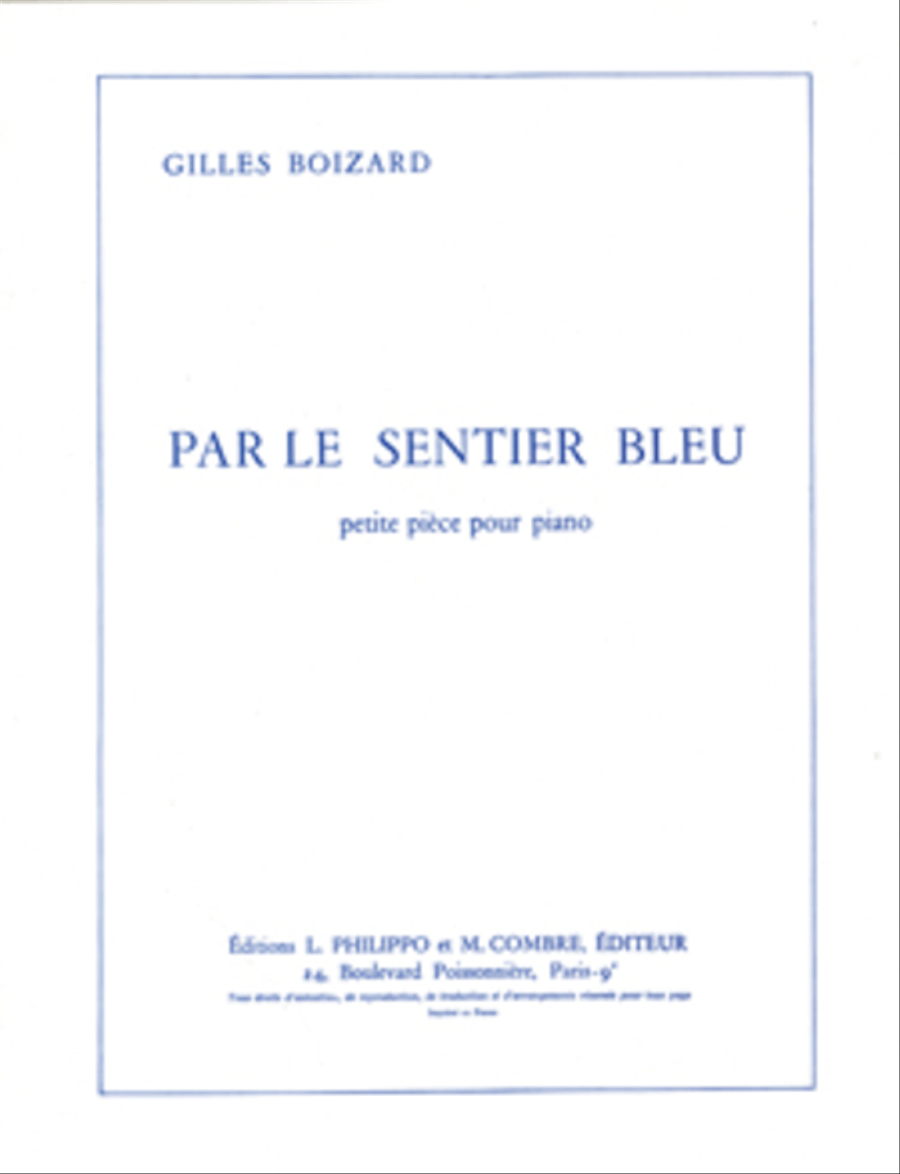 Par le sentier bleu Par le sentier bleu Piano Solo scores gallery preview page 1