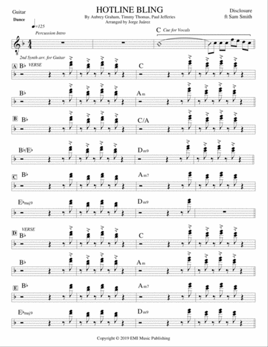 Hotline Bling Small Ensemble scores gallery preview page 3
