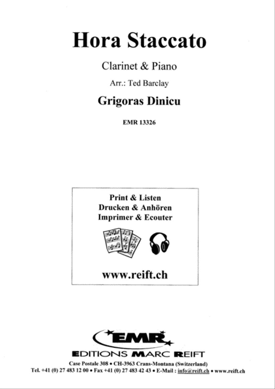 Hora Staccato Hora Staccato Clarinet Solo scores gallery preview page 2