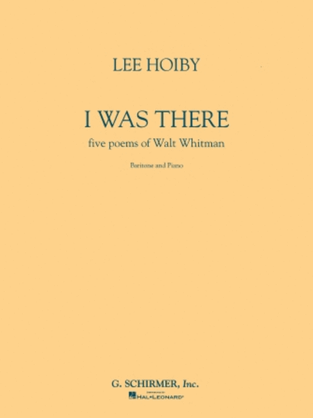 I Was There by Walt Whitman Voice Solo - Sheet Music