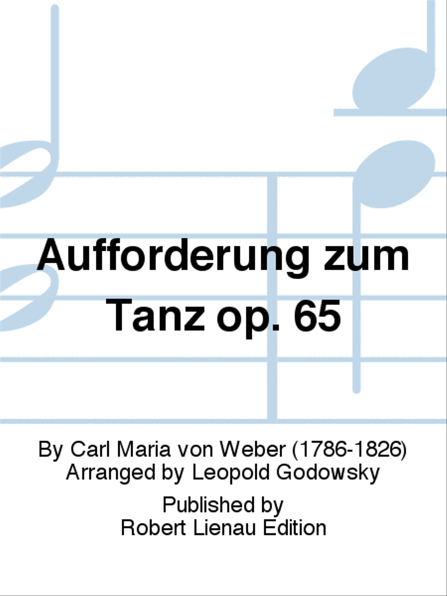 Aufforderung zum Tanz op. 65 Piano Solo scores gallery preview page 1