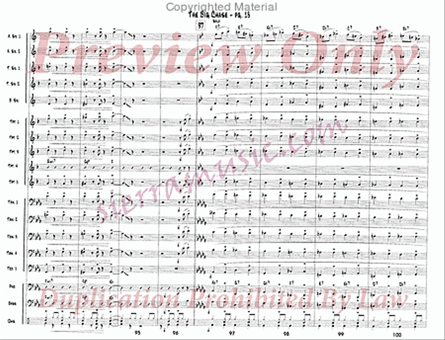 The Big Chase Jazz Ensemble scores gallery preview page 14