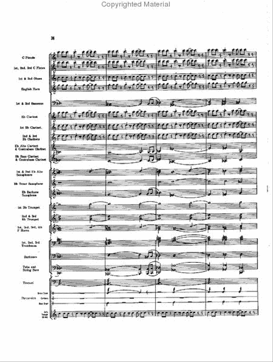 Caccia and Chorale Concert Band scores gallery preview page 35