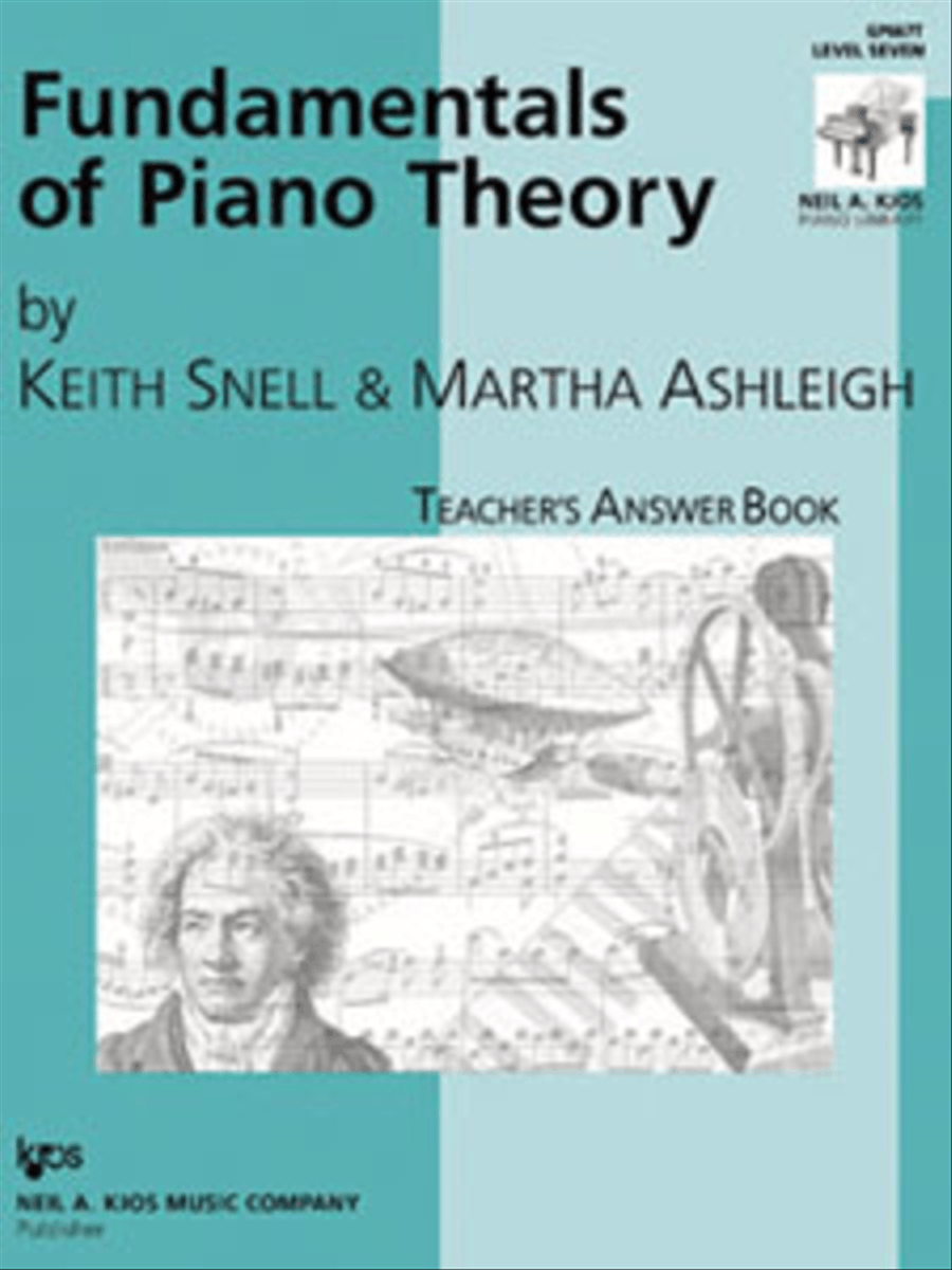Fundamentals Of Piano Theory, Level 7 - Answer Book Piano Method scores gallery preview page 1
