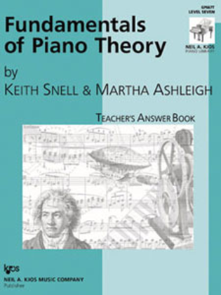 Book cover for Fundamentals Of Piano Theory, Level 7 - Answer Book