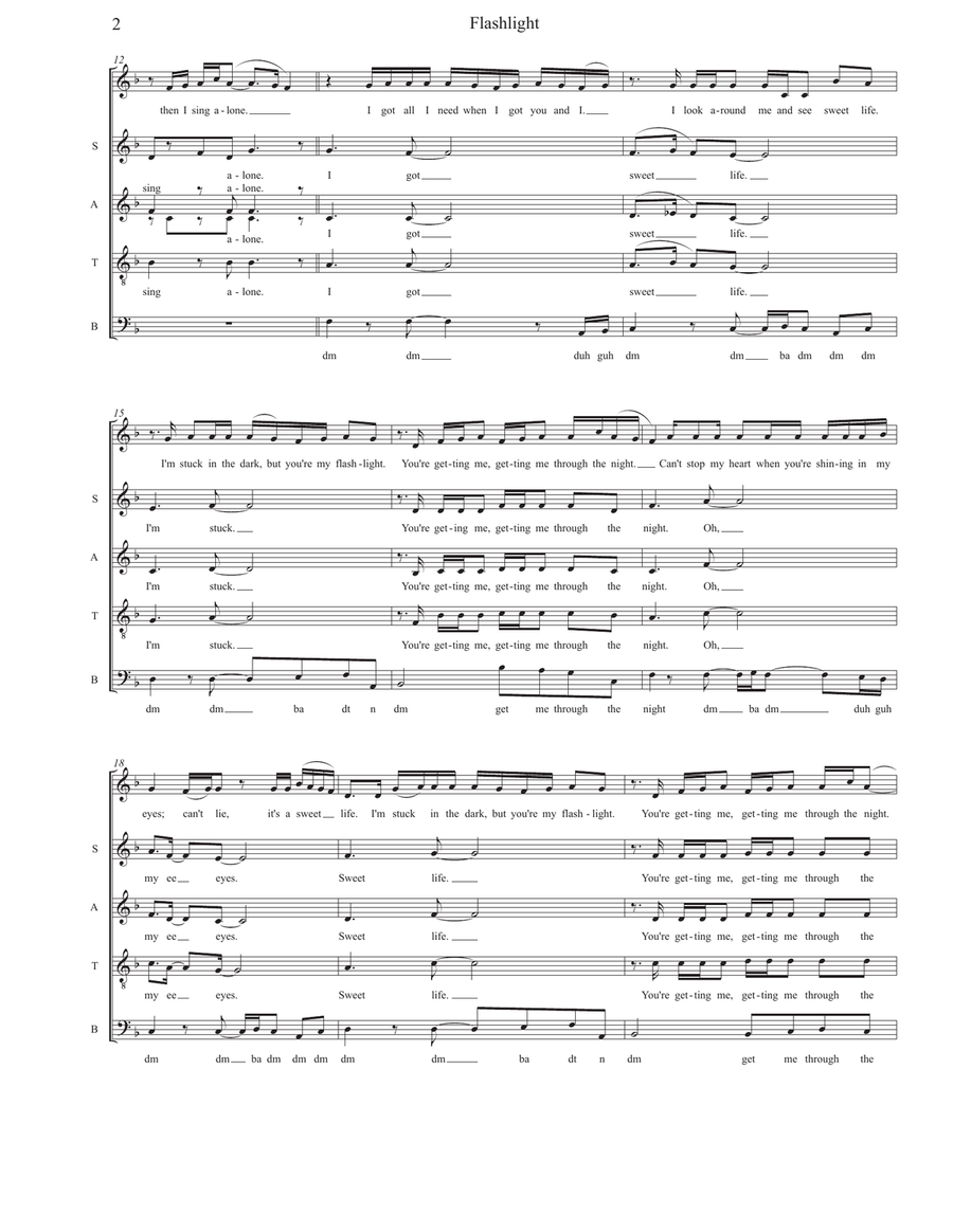 Flashlight 4-Part scores gallery preview page 2