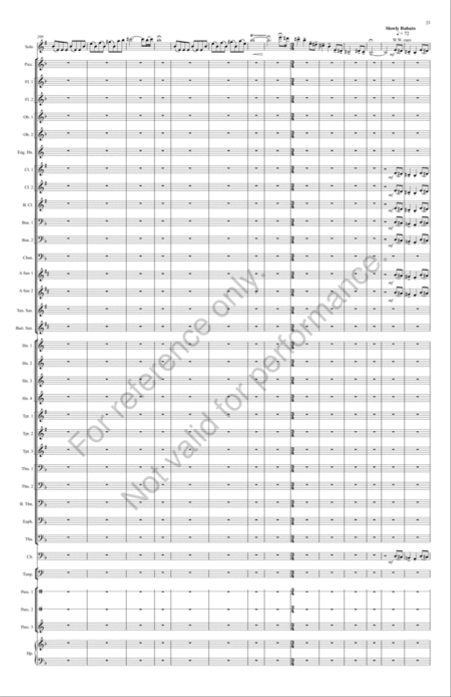Shenandoah Fantasy Concert Band scores gallery preview page 24