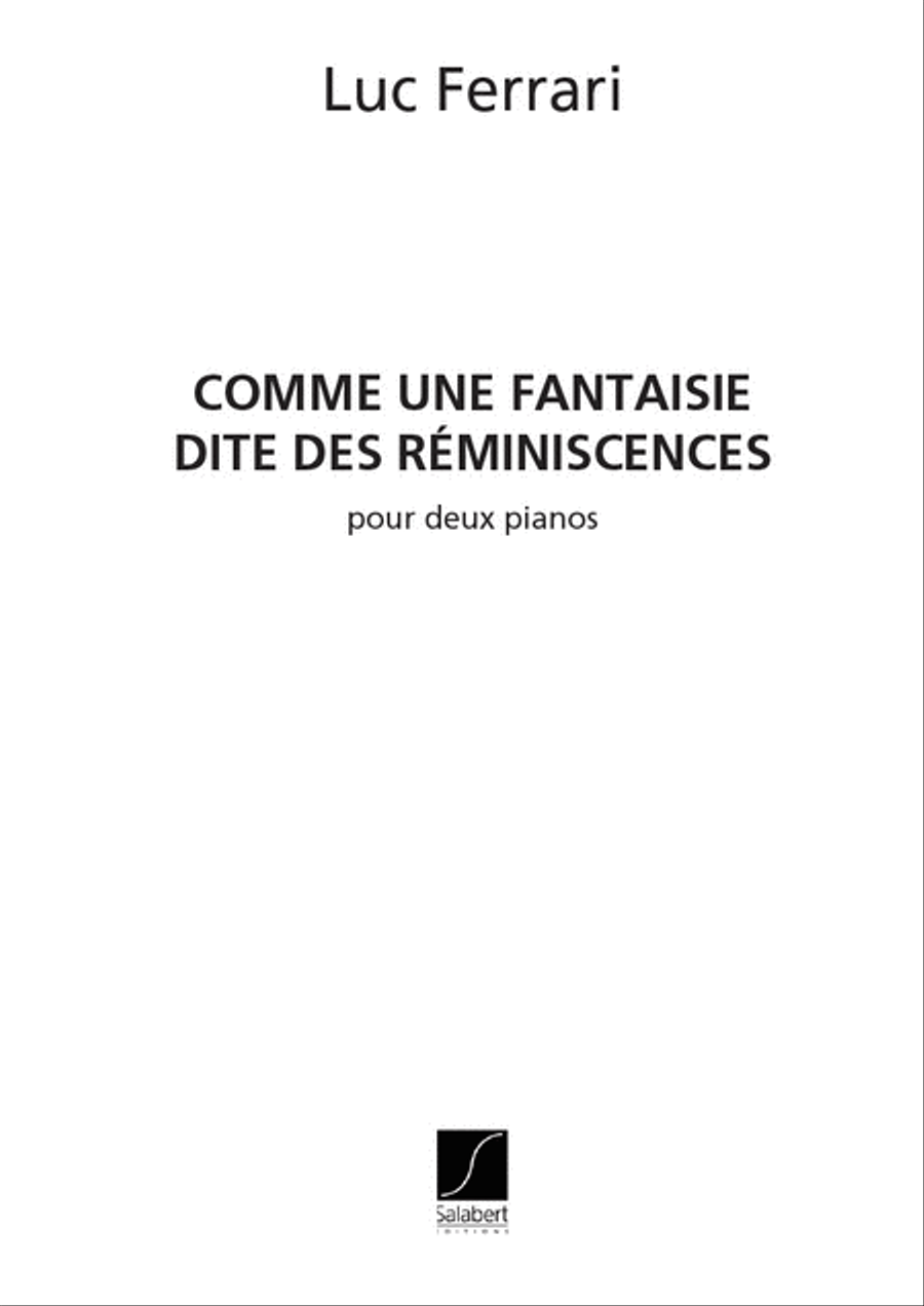 Comme Une Fantaisie Dite Des Reminisc Piano Duet scores gallery preview page 1