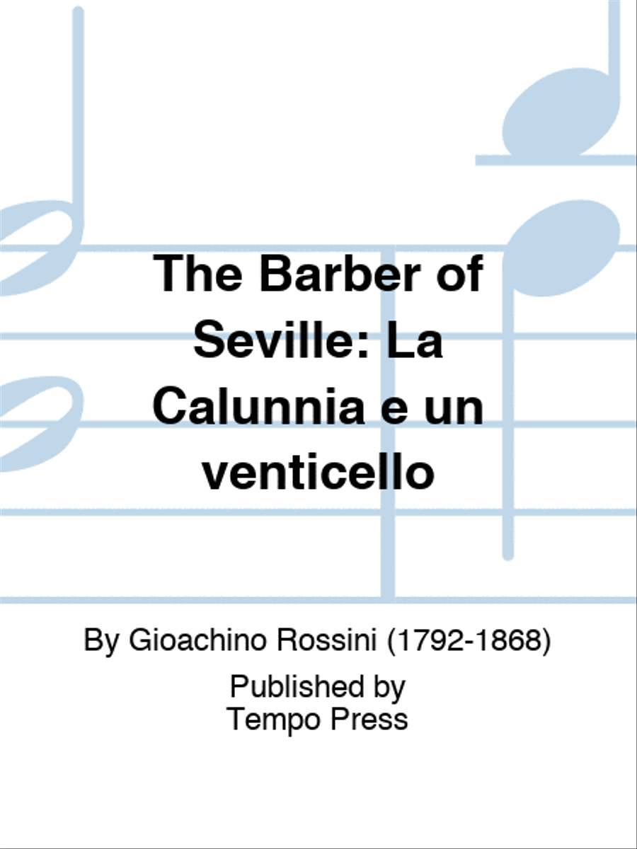 BARBER OF SEVILLE, THE: La Calunnia e un venticello Set of Parts scores gallery preview page 1