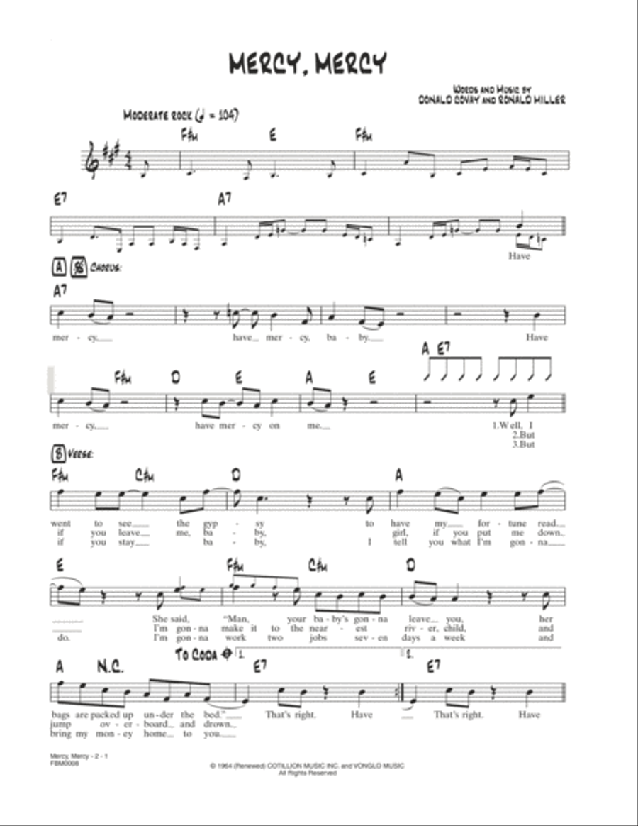 Mercy, Mercy Forgiveness scores gallery preview page 1