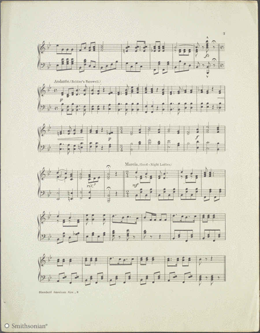 Standard American Airs : A medley overture Piano Solo scores gallery preview page 3