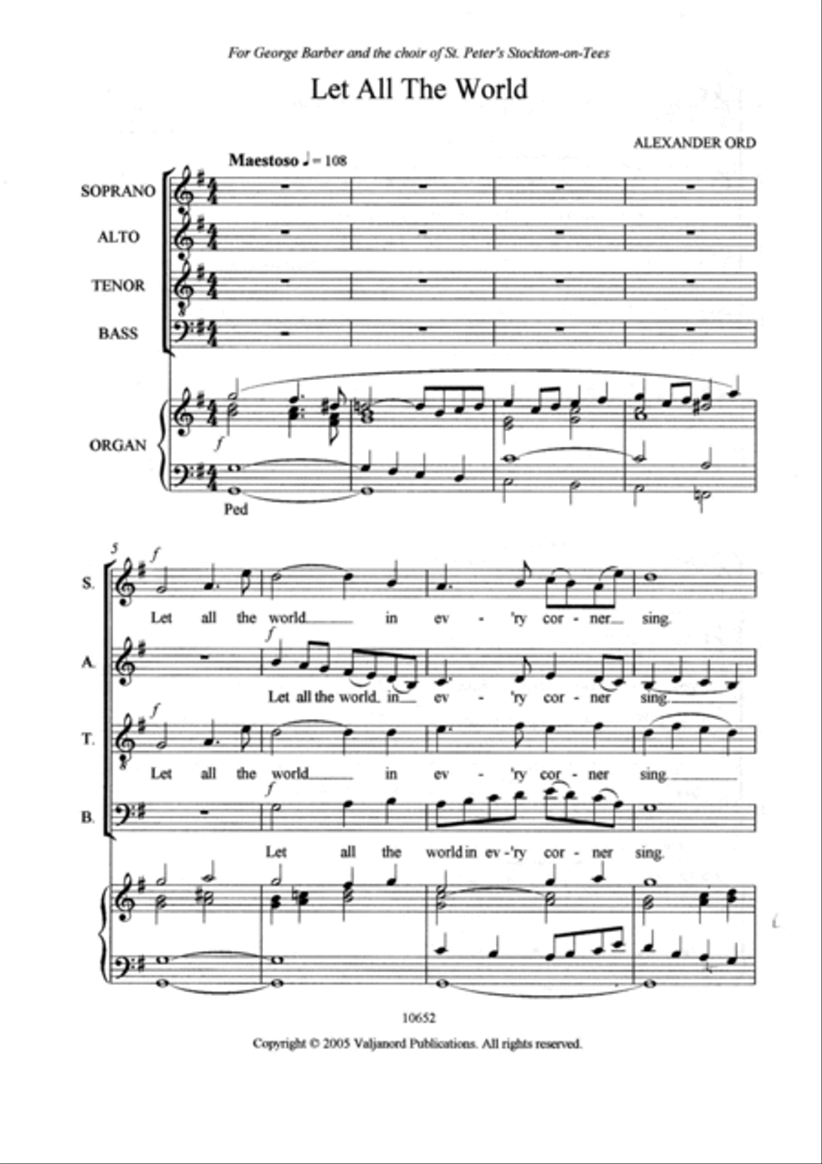 Let All the World 4-Part scores gallery preview page 3