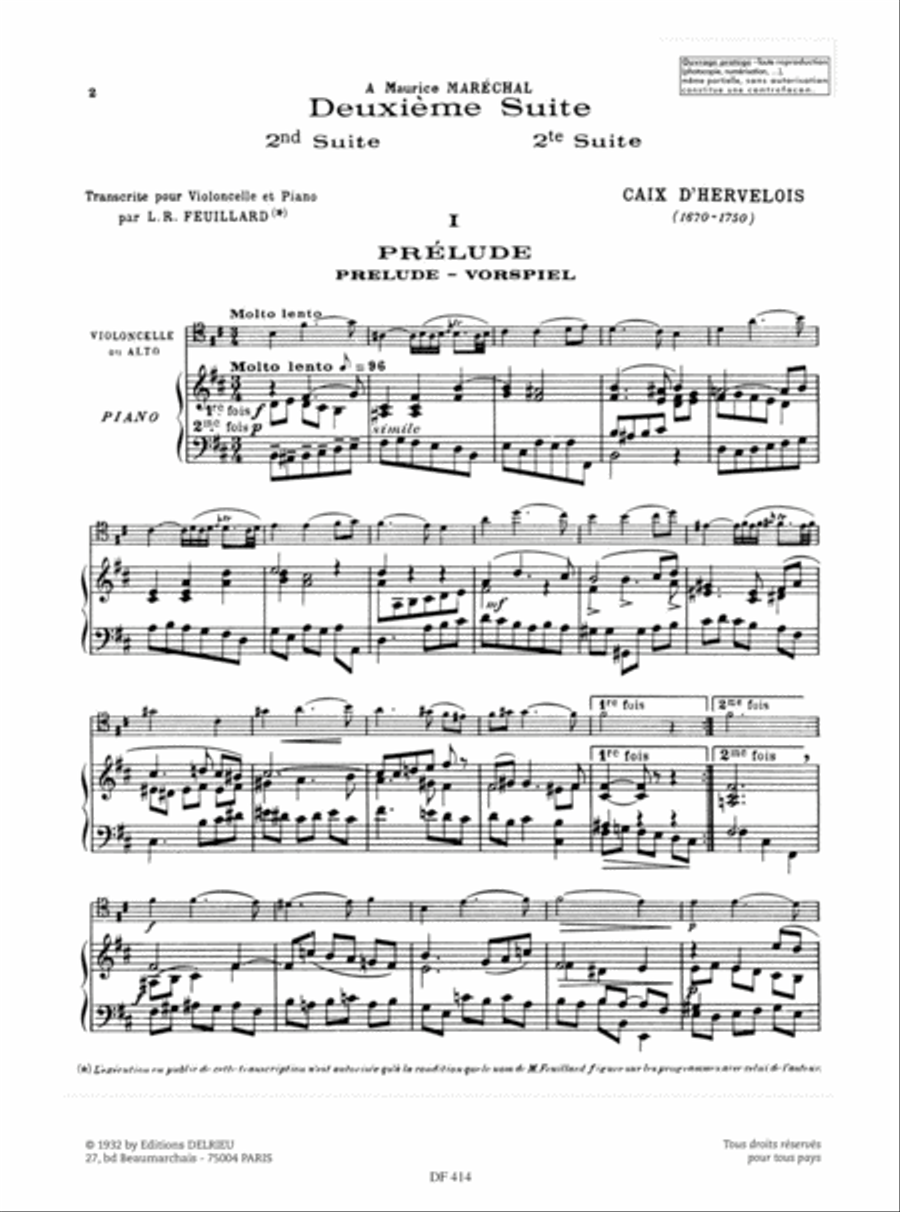 Suite No. 2 Piano Accompaniment scores gallery preview page 2