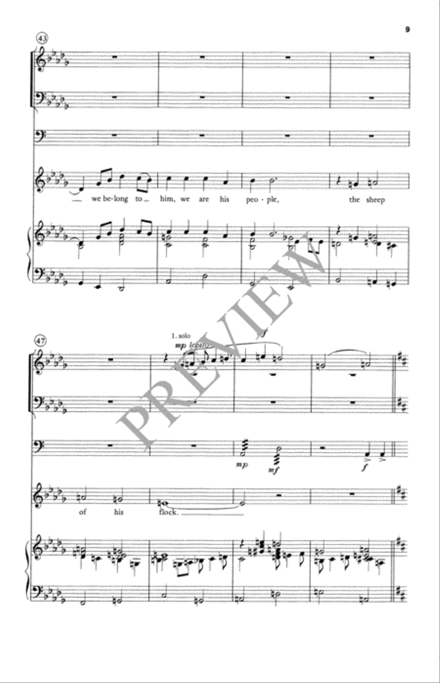 How Great Is Your Name 4-Part scores gallery preview page 10