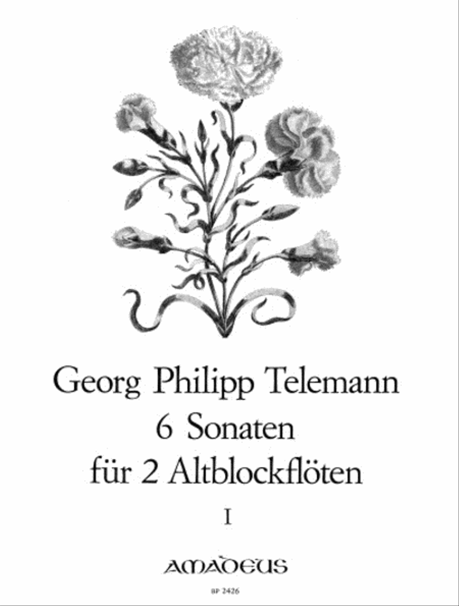 6 Sonatas Vol. 1 Alto Recorder scores gallery preview page 1