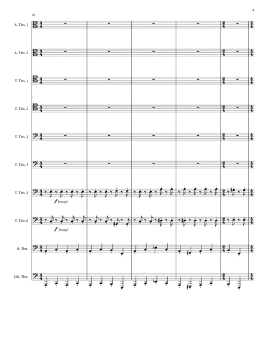 Beetlejuice (Main Theme) Small Ensemble scores gallery preview page 4