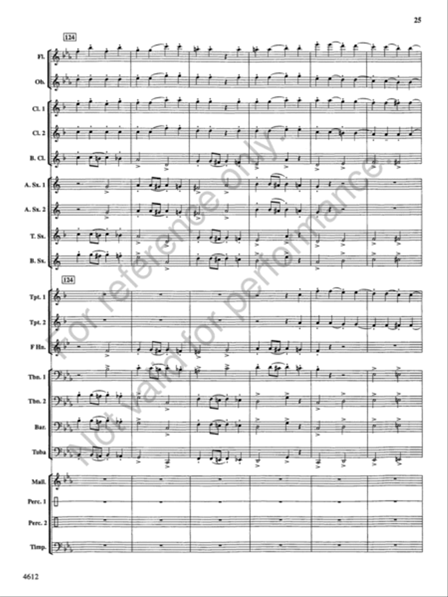 Themes from the Nutcracker Concert Band scores gallery preview page 26