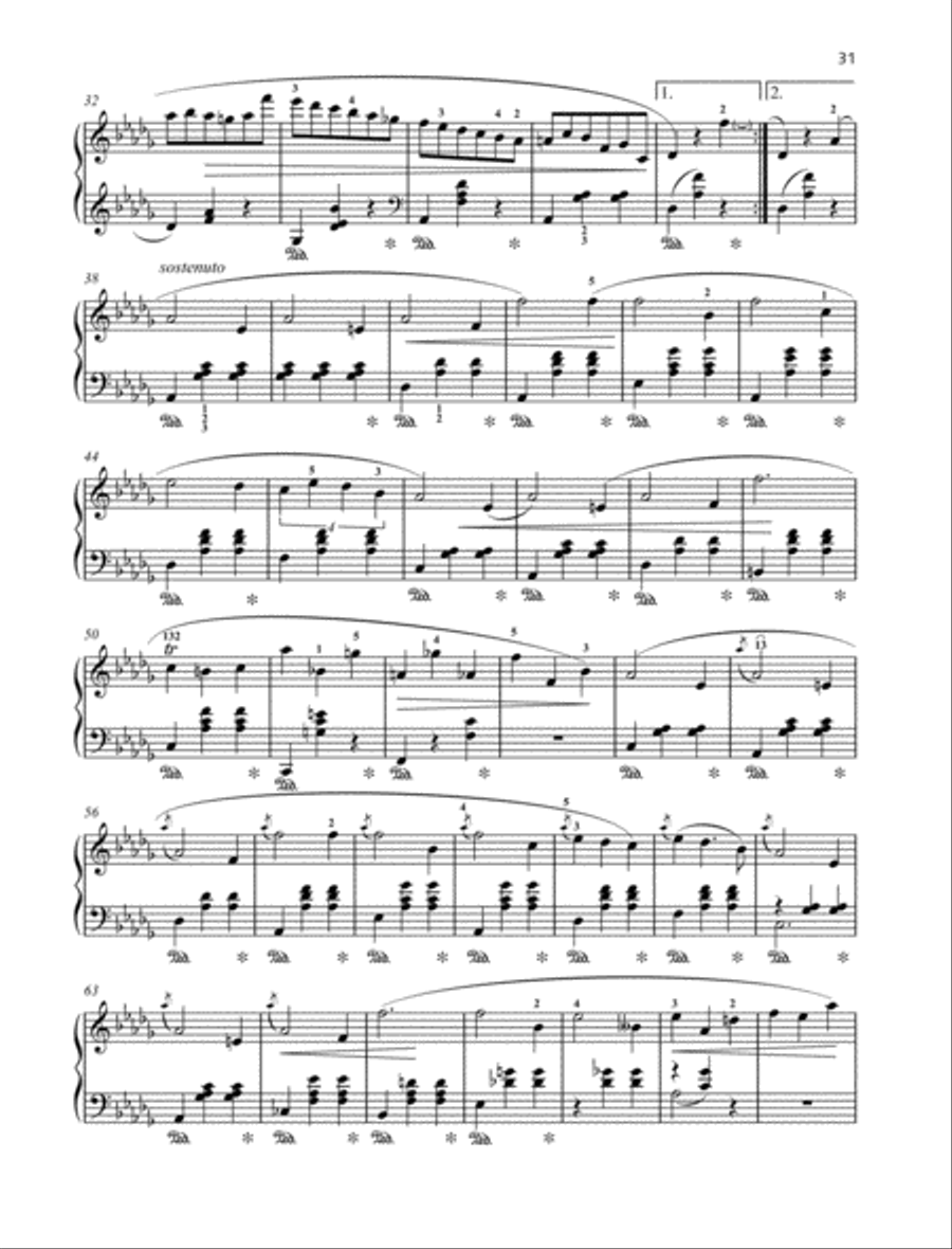 Minute Waltz Piano Solo scores gallery preview page 2