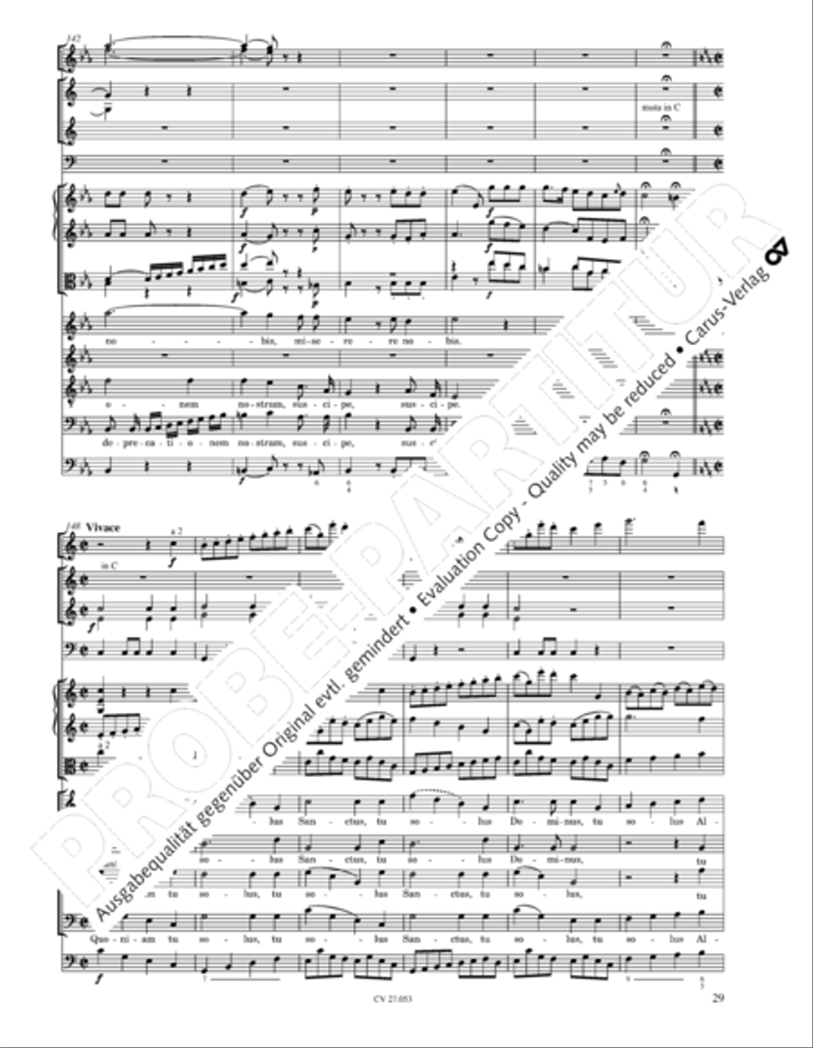 Creation Mass in A-major after Joseph Haydn (Schopfungsmesse in A nach Joseph Haydn) 4-Part scores gallery preview page 30