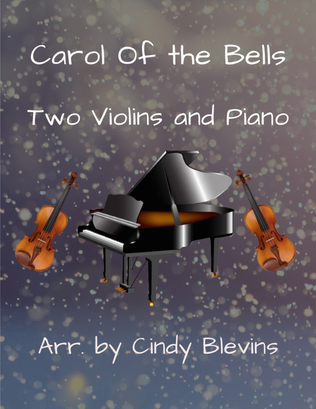 Book cover for Carol Of the Bells, Two Violins and Piano