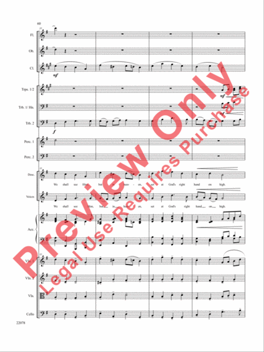 A Christmas Carol (Instrumental Parts) Choir scores gallery preview page 61