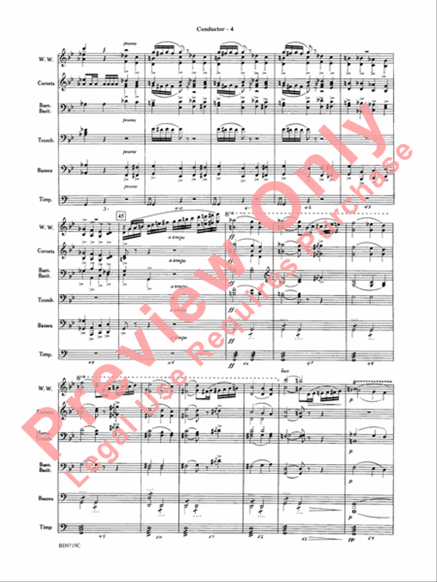 Manzoni Requiem (Excerpts) Concert Band scores gallery preview page 6