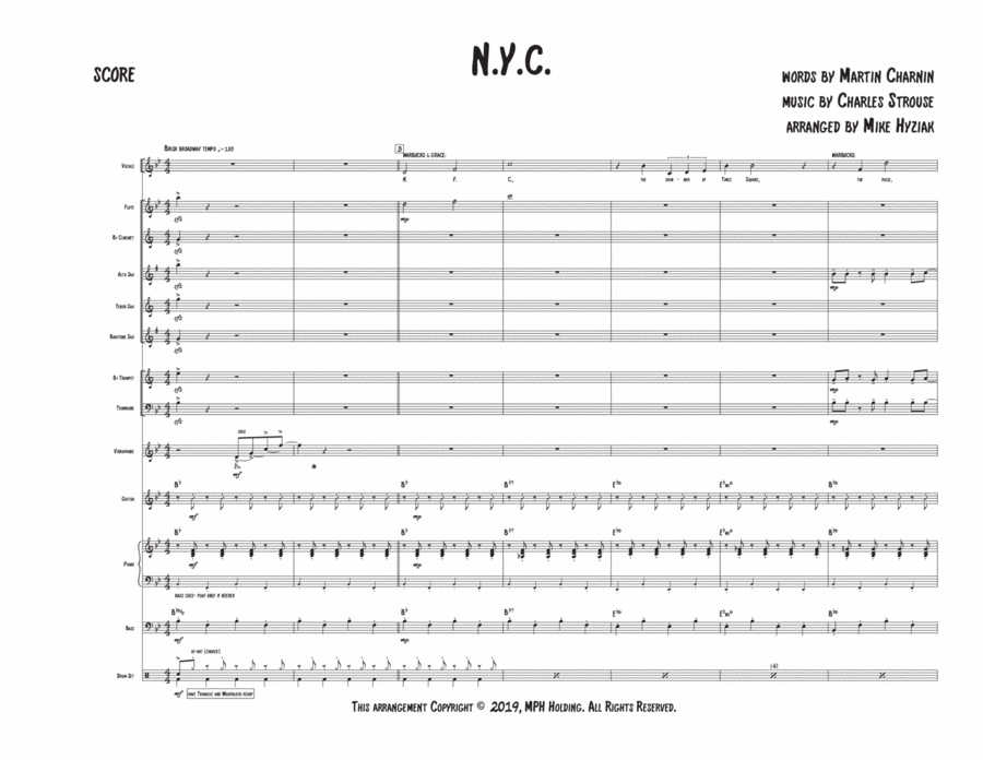 N.y.c. Clarinet scores gallery preview page 1